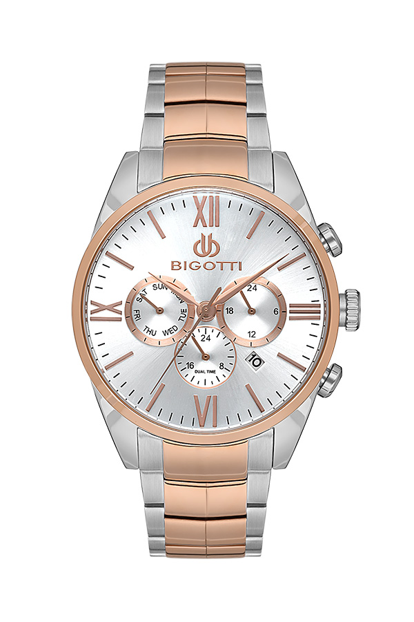 BG.1.10530 Elegant Bigotti Milano Men's Watch Stainless Steel Band
