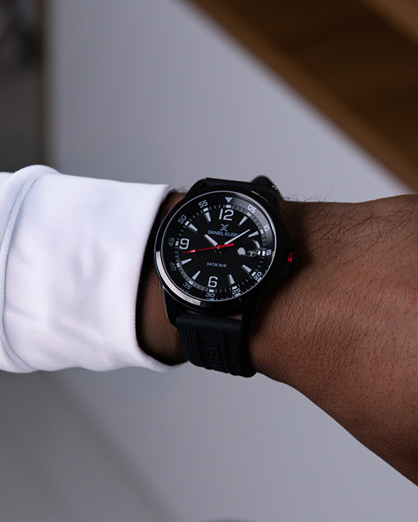 DK.1.13910 Elegant Daniel Klein Men's Watch Silicone Band