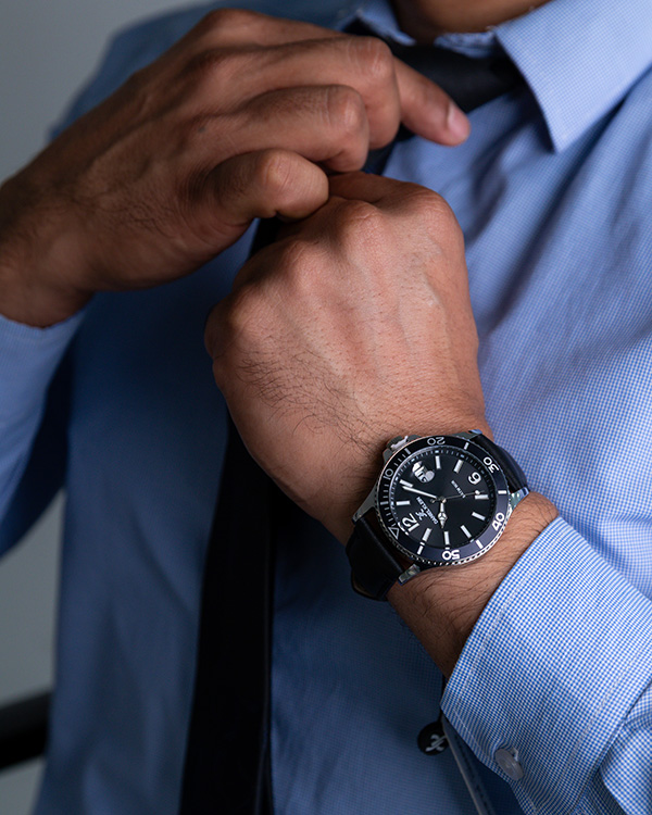 DK.1.13905 Elegant Daniel Klein Men's Watch Genuine Leather Band