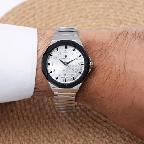 GR19196 Elegant Josal Royal Men's Watch Stainless Steel Band 