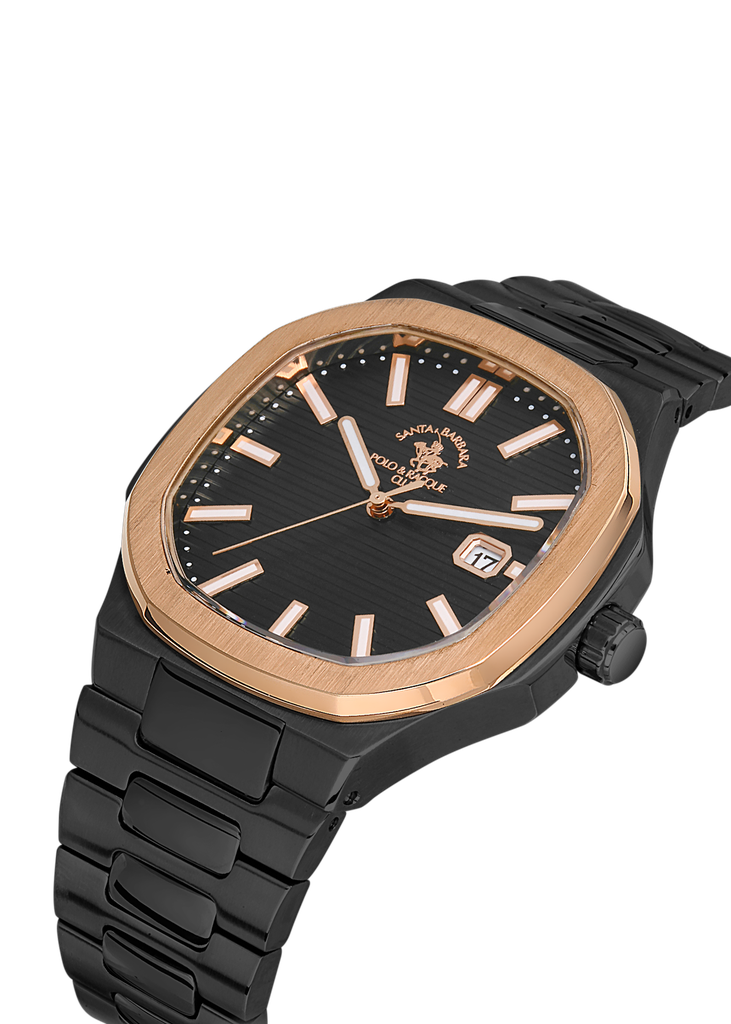 SB.1.10450 Elegant Santa Barbara Polo Men's Watch Stainless Steel Band